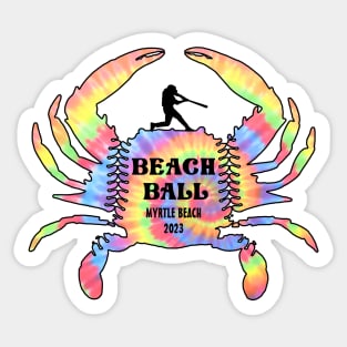 Beach Ball Baseball Softball Travel Ball Myrtle Beach SC Beach Ball 2023 Sticker